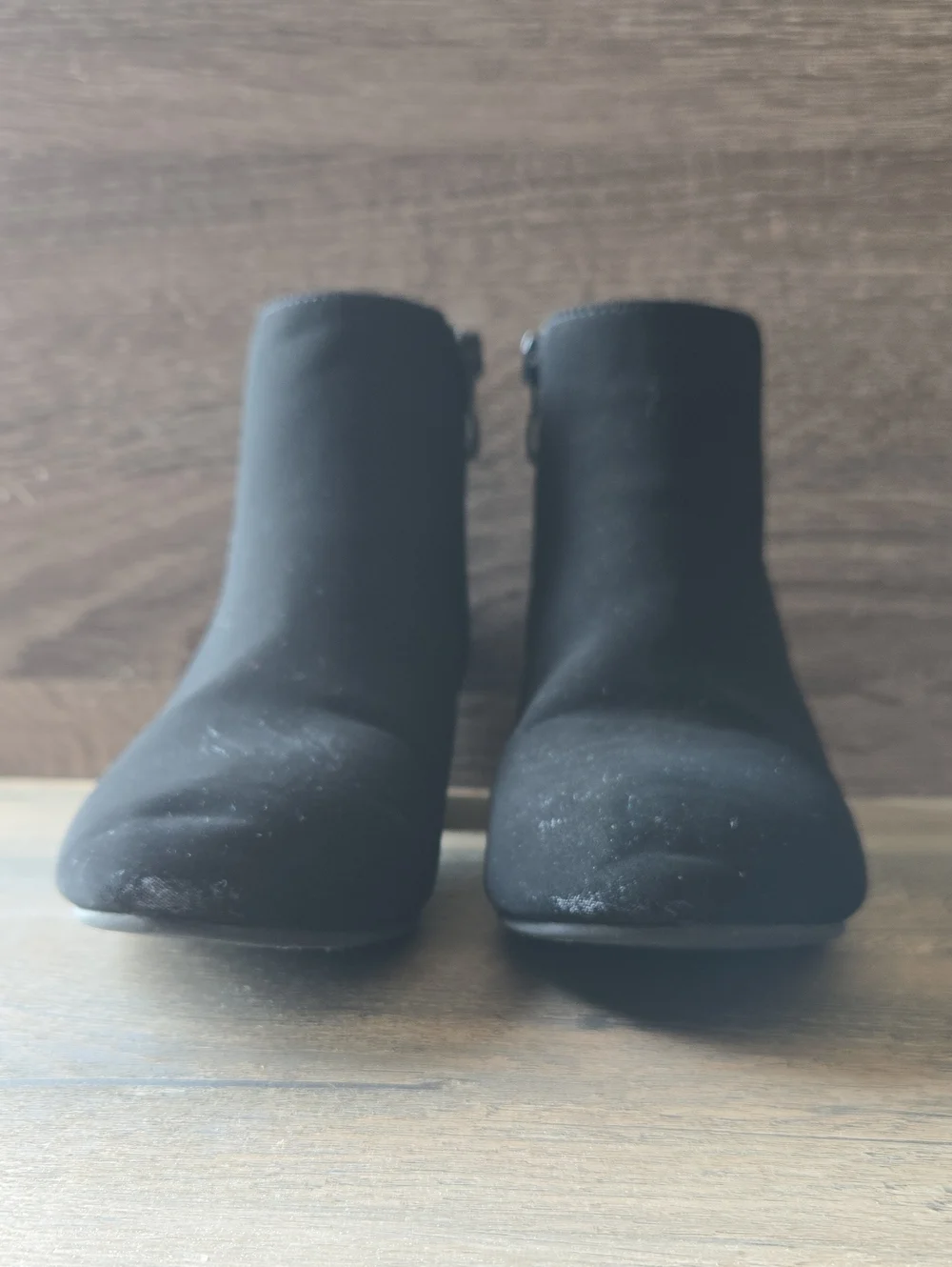 Kids Black Ankle Boots with Side Zip,size 2,brand Lucky Top